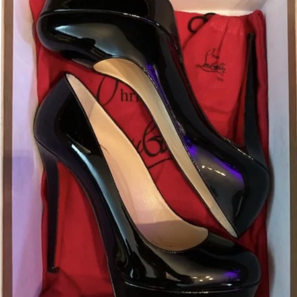 Christian Louboutin Glossy Black Heels